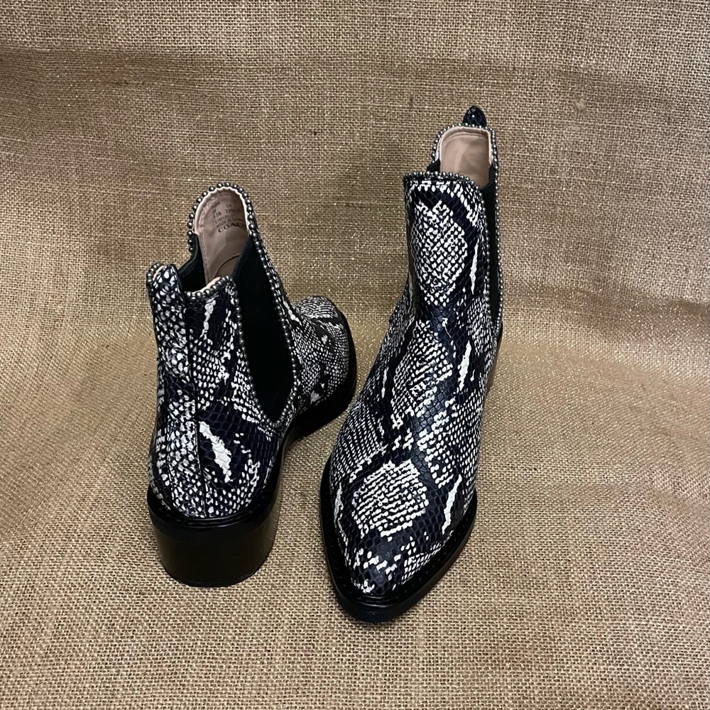 Coach animal print boots